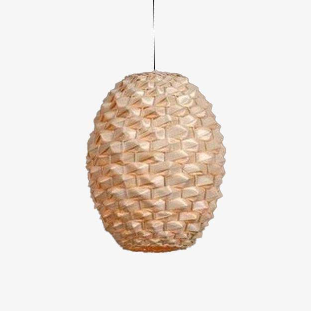 Lampada a sospensione LED con paralume in rattan di forme diverse Rui