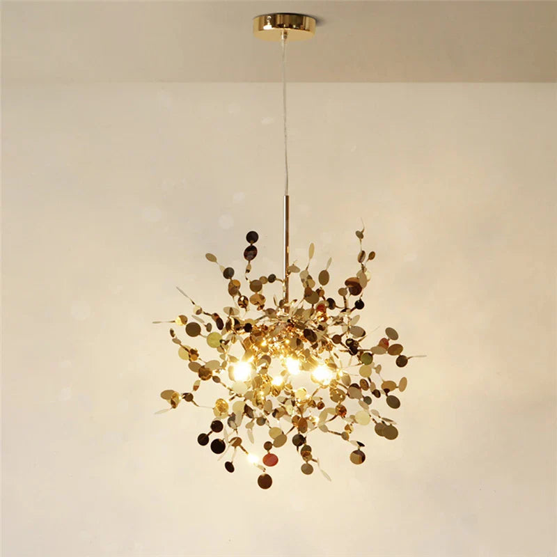 lampadario nordico moderno con luci LED per decorazione interna