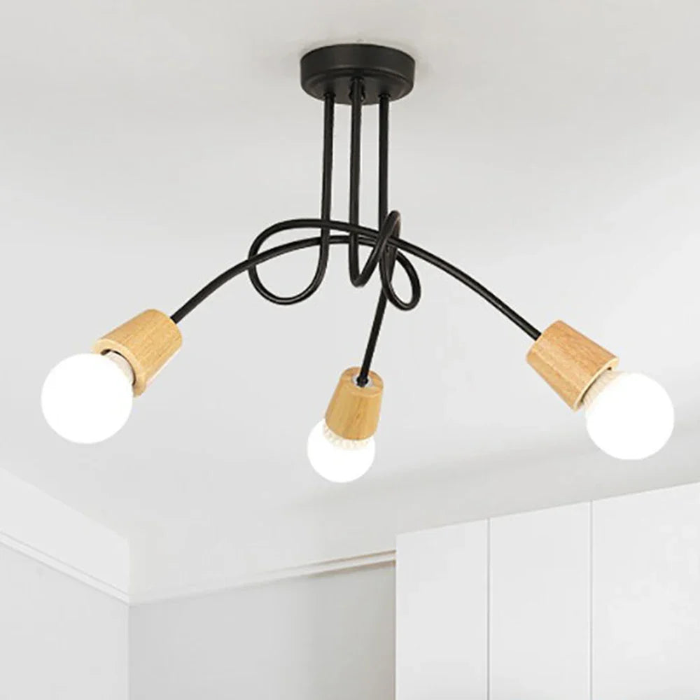 Lampadario vintage in ferro design moderno