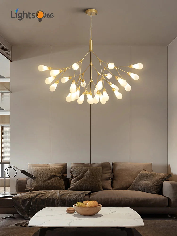 lampadario lucciola design post-moderno per interni eleganti e creativi