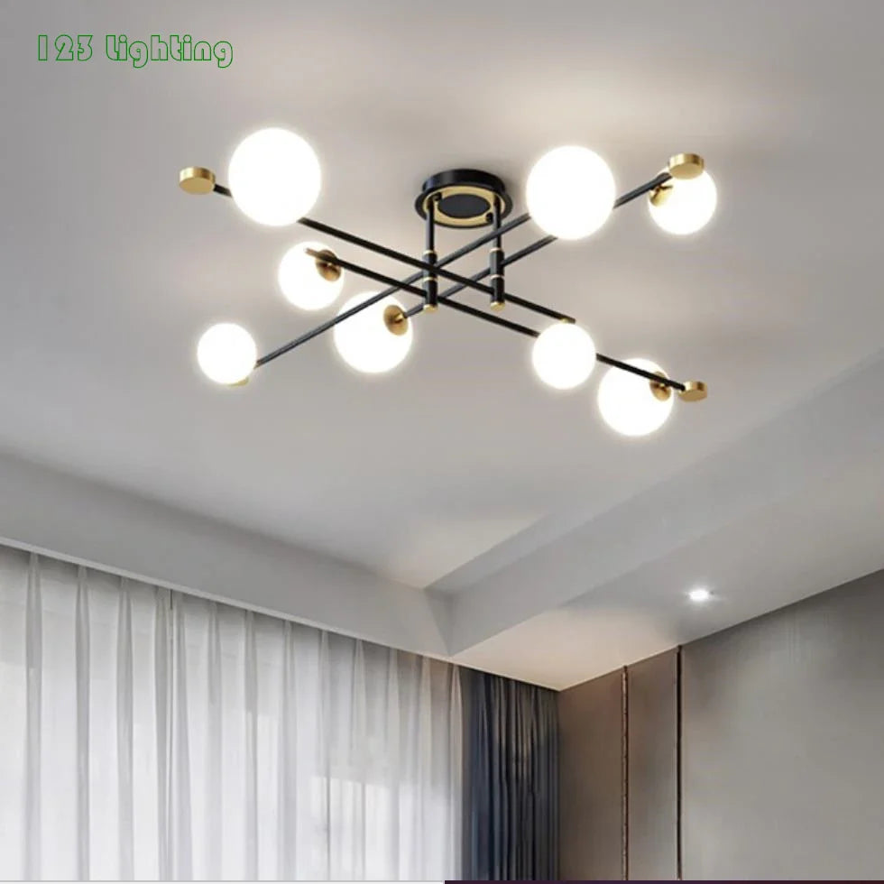 lampadari LED minimalisti per illuminazione interna moderna