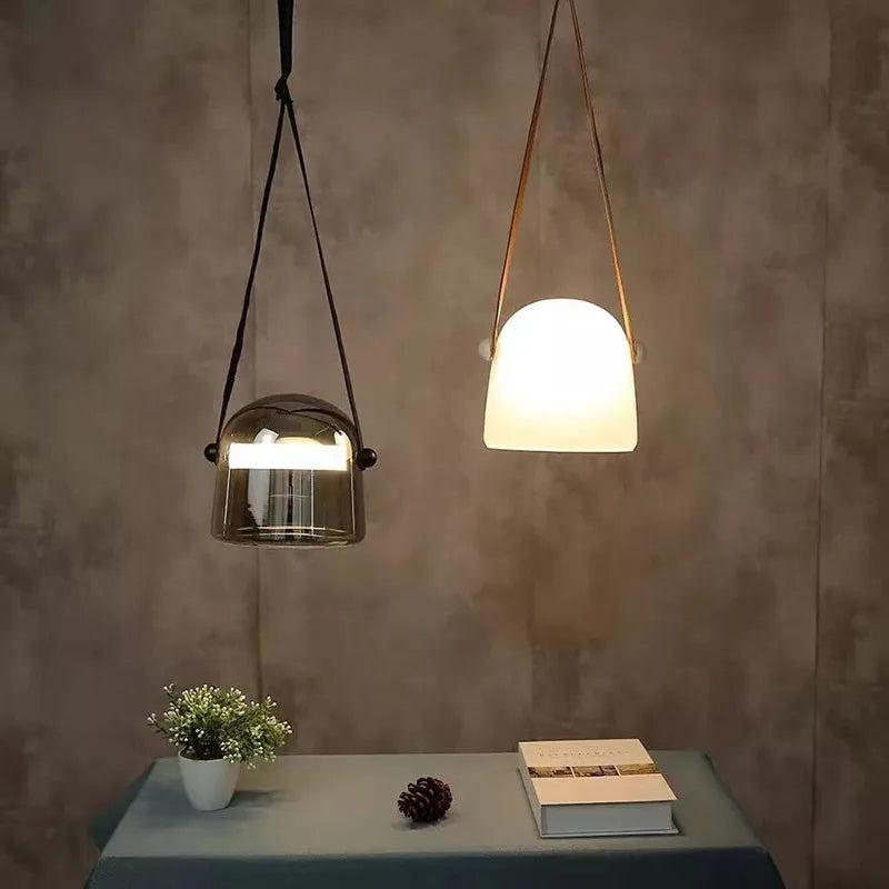 Lampadario moderno design luminoso interno