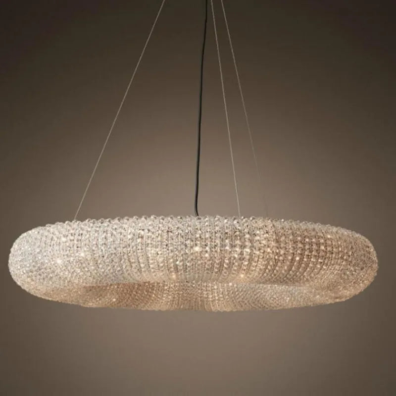 Lustre LED cristallo moderno di lusso