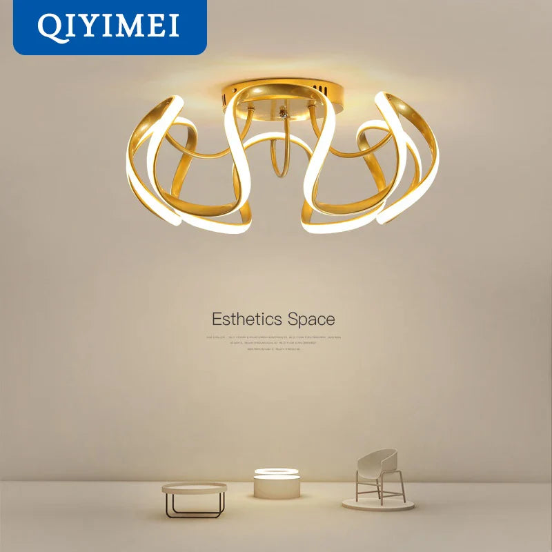 lampadario LED moderno con dimmer per decorazione interna