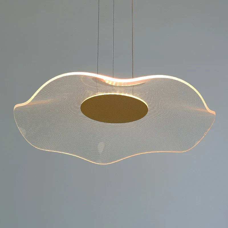 lampada led semplice moderna lampadario nordico foglia di loto dimmerabile
