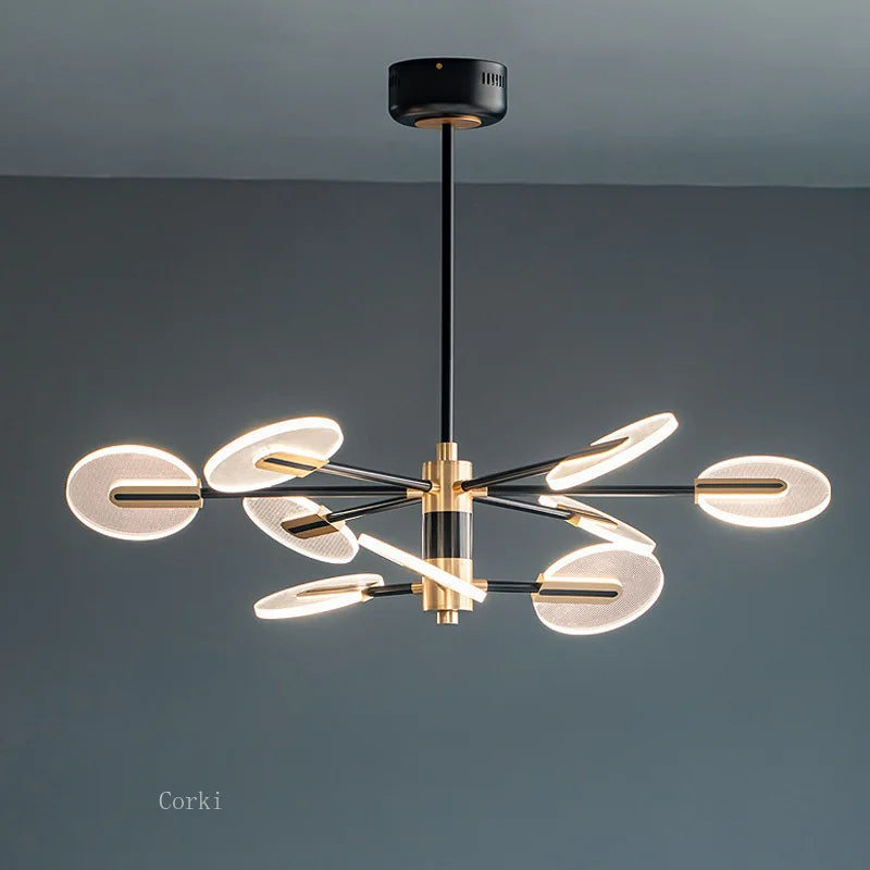 lampadario moderno in acrilico design nordico per una decorazione elegante