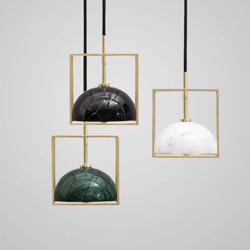 lampadario moderno in pietra naturale per decorazione minimalista