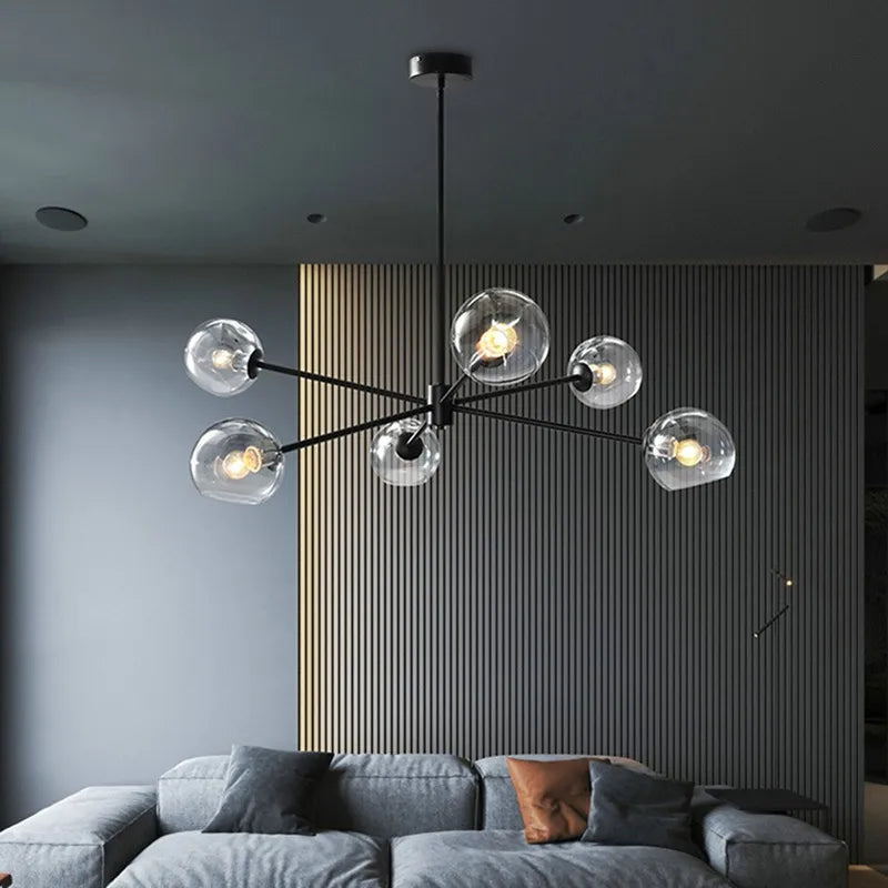 lampadario molecolare nordico led minimalista per decorazione interna
