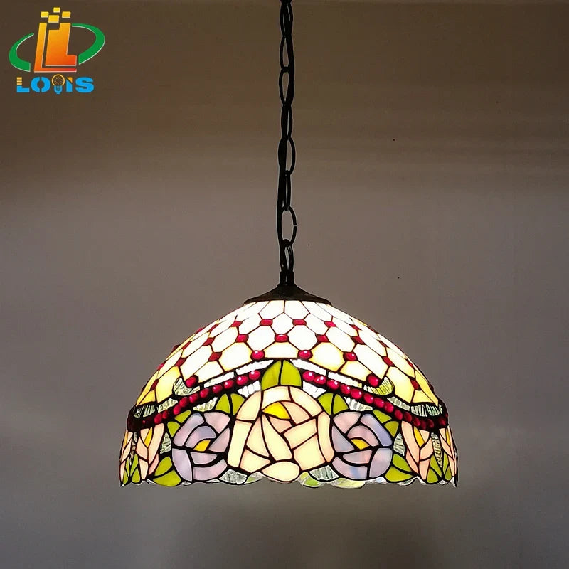 lampadario in vetro decorativo per caffè bar e giardino