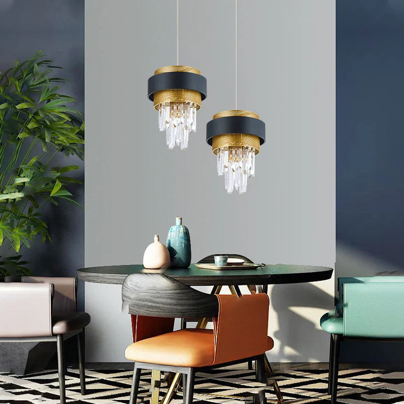 lampadario in cristallo di lusso design postmoderno per interno elegante