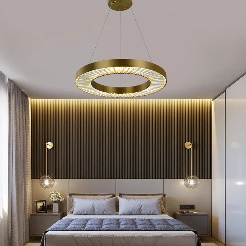 lampadario in cristallo di lusso stile nordico moderno