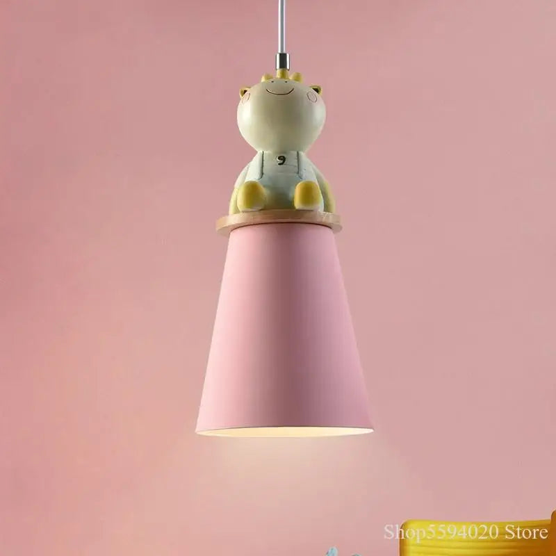 lampadario creativo cartone animato animale per camera bambini