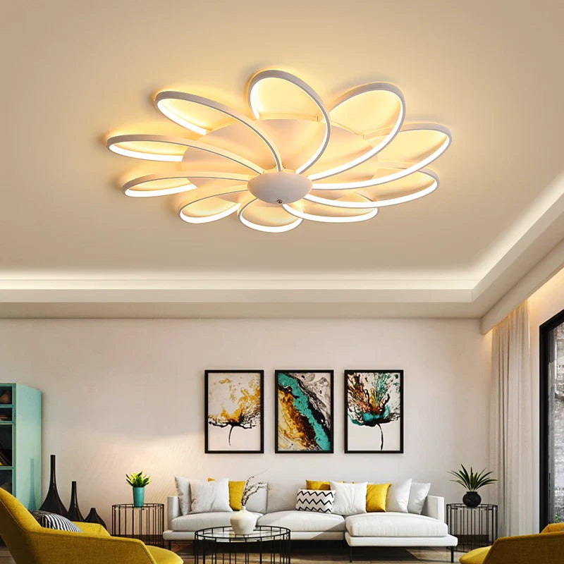Lampadario moderno illuminante con stile.