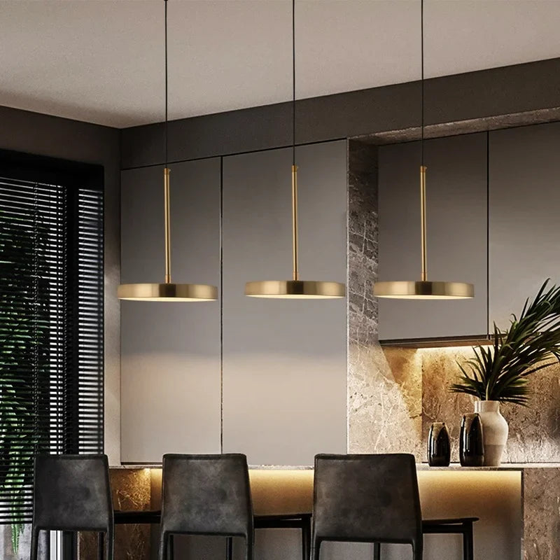 lampadario nordico in acrilico LED semplice per ristorante e caffè