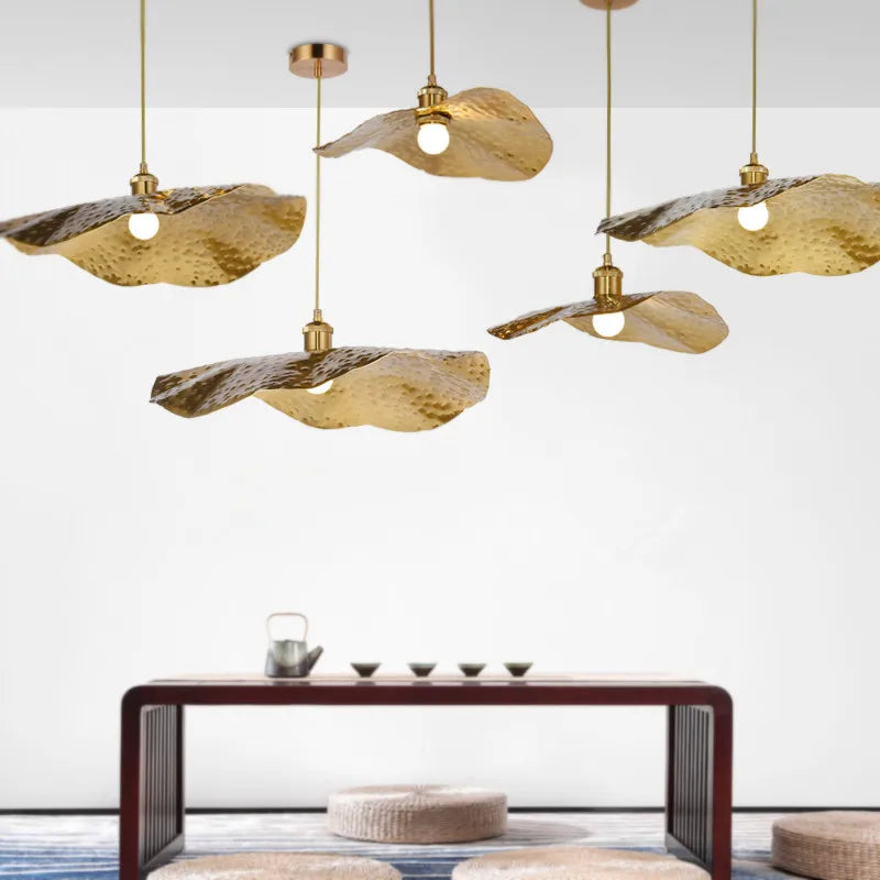 lampadario retrò creativo design loto per caffè e ristorante