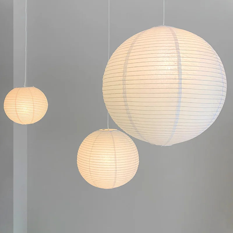 lampadario nordico danese in carta di cotone lampada sospesa giapponese