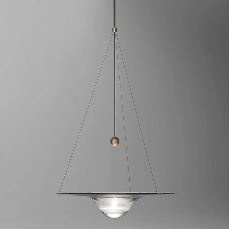 lampadario ufo vetro postmoderno minimalista nordico art déco