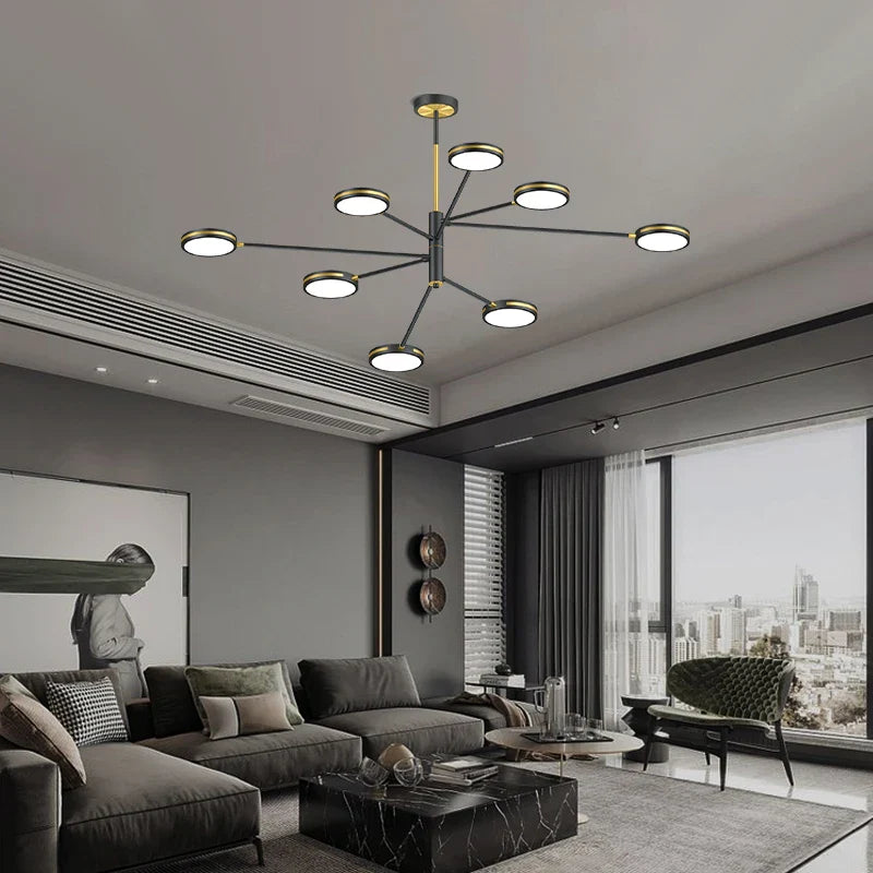 lampadario led moderno per ristorante stile nordico