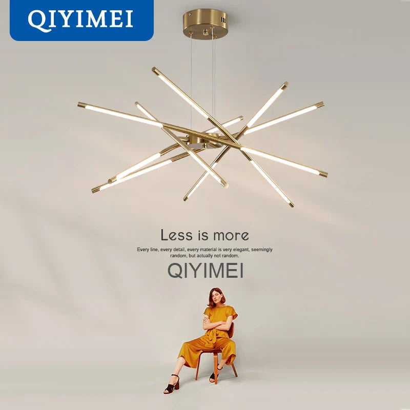 lampadario led moderno per decorazione interna e illuminazione