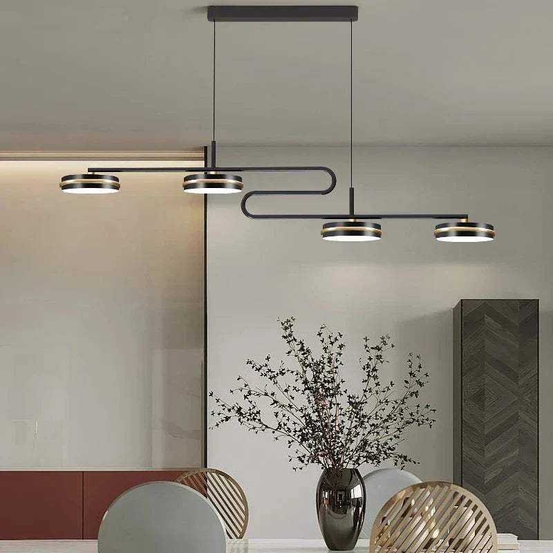 Lampadario design moderno minimalista luminoso