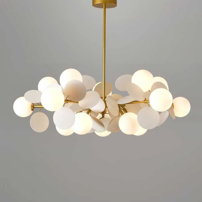 lampadario led globo in vetro acrilico colorato per bambini