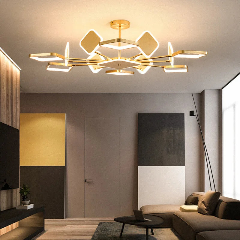 Lampadario quadrato design contemporaneo
