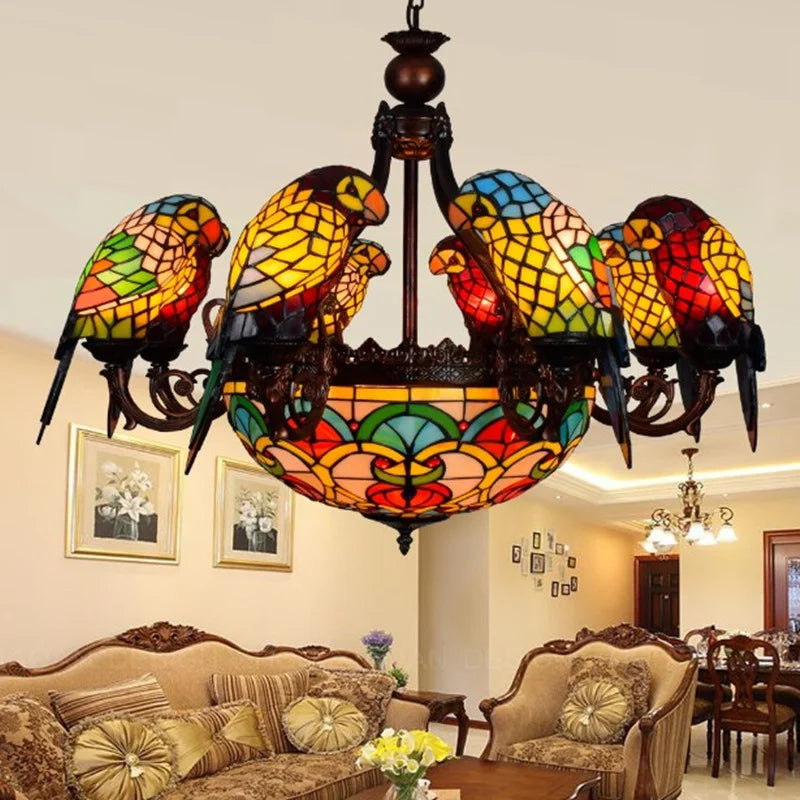 lampadario sospeso pappagallo lampada creativa per bar e club