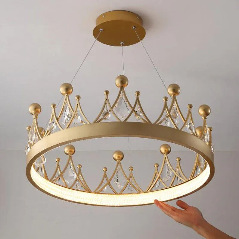 Lampadario chic trasparente moderno