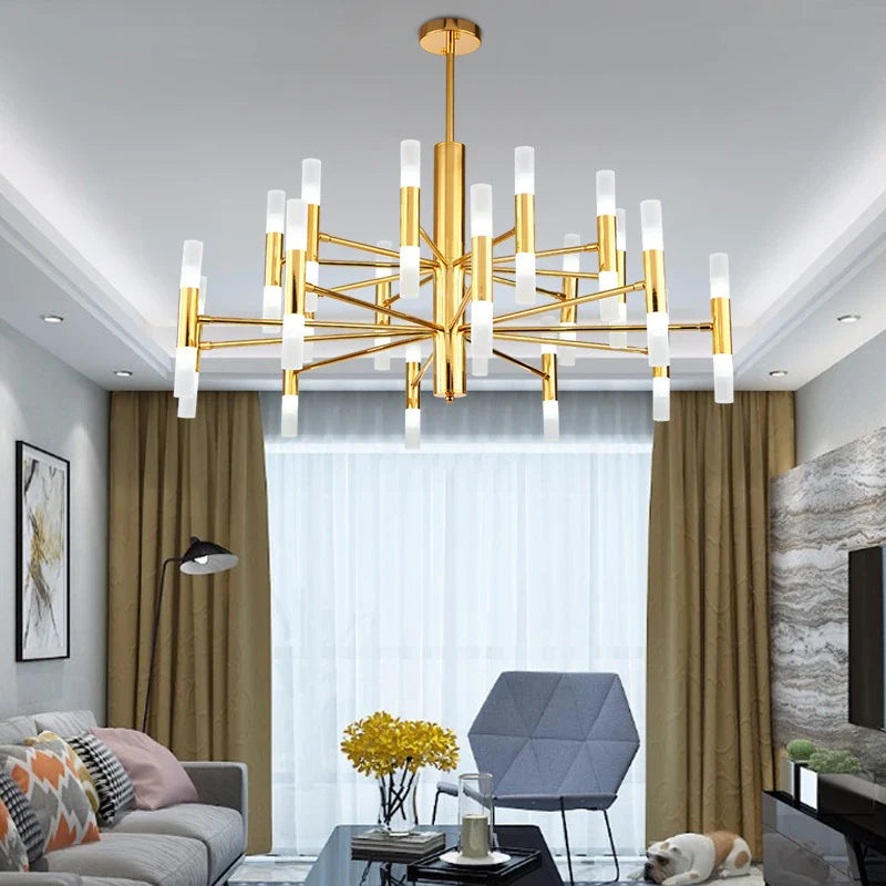 Lampadario minimalista verticale di lusso