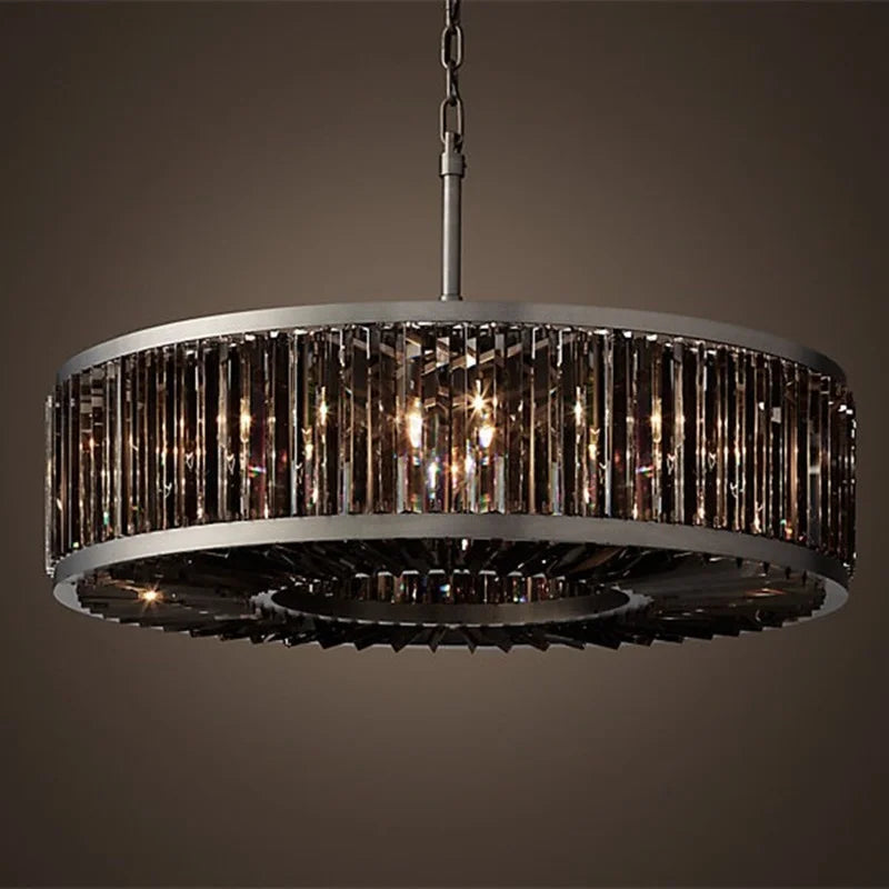 lampadario moderno vintage in cristallo illuminazione sospesa per casa, hotel, villa