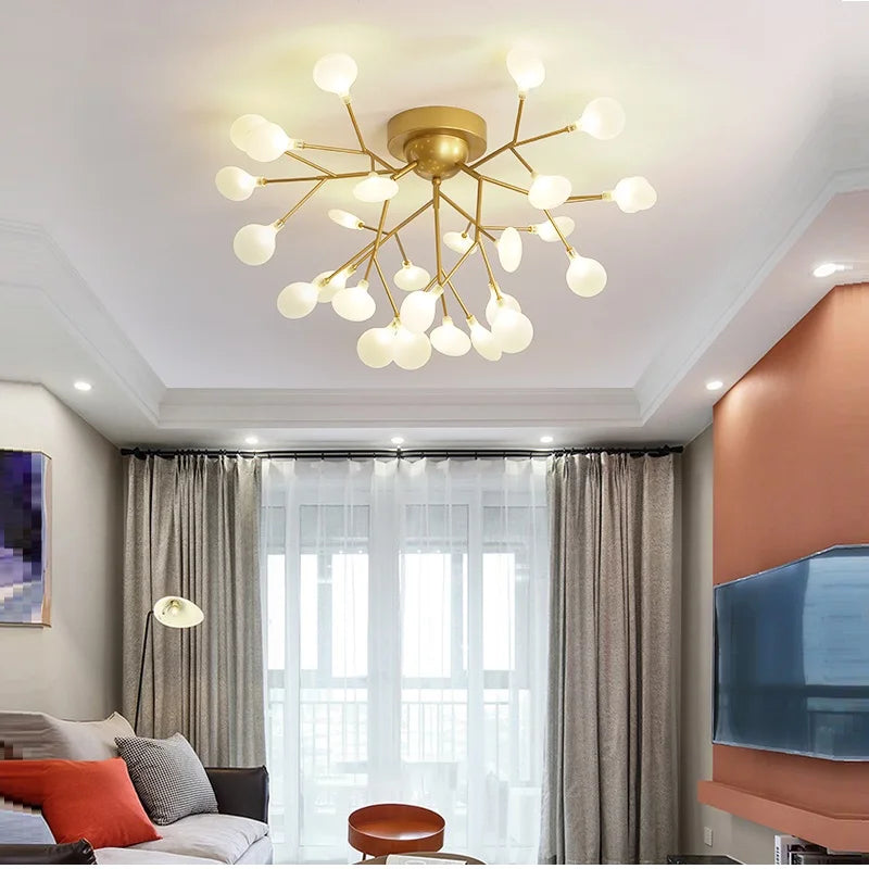 lampadario moderno a led creativo