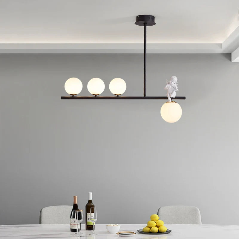 lampadario moderno in vetro design per decorazione interna