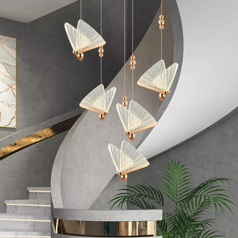 lampadario farfalla decorazione soffitto per soggiorno e hall