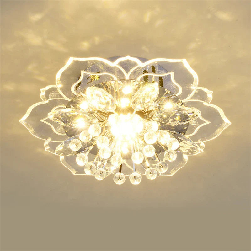 lampada in cristallo fiori lampadario illuminazione interna lampade colorate