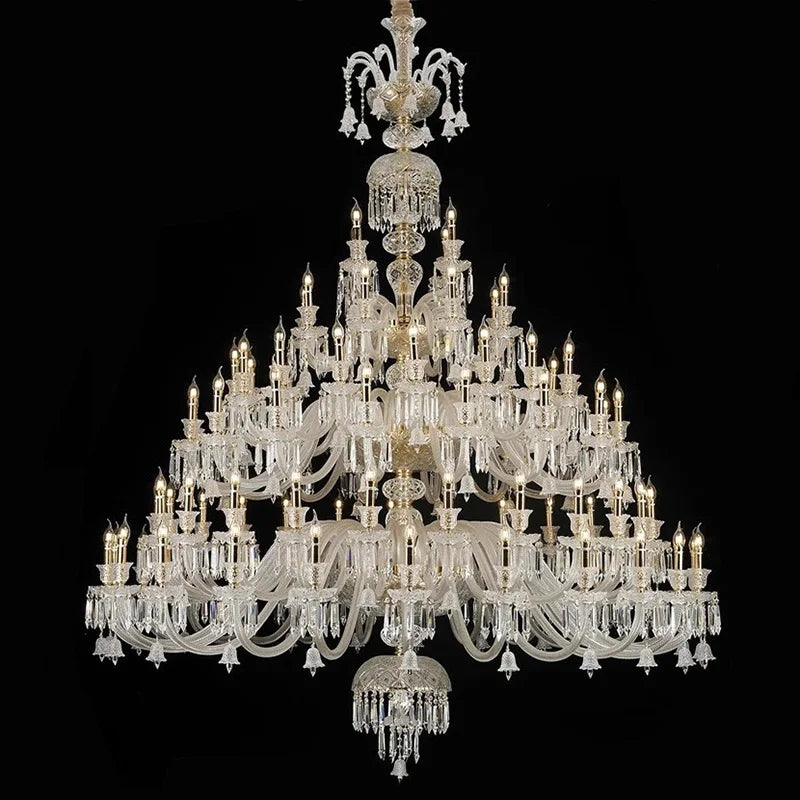 lampadario in cristallo europeo per decorazione moderna ed elegante