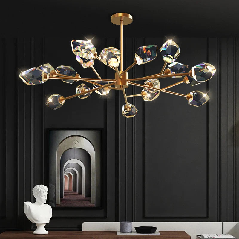 Lampadario Sputnik in cristallo moderno ed elegante