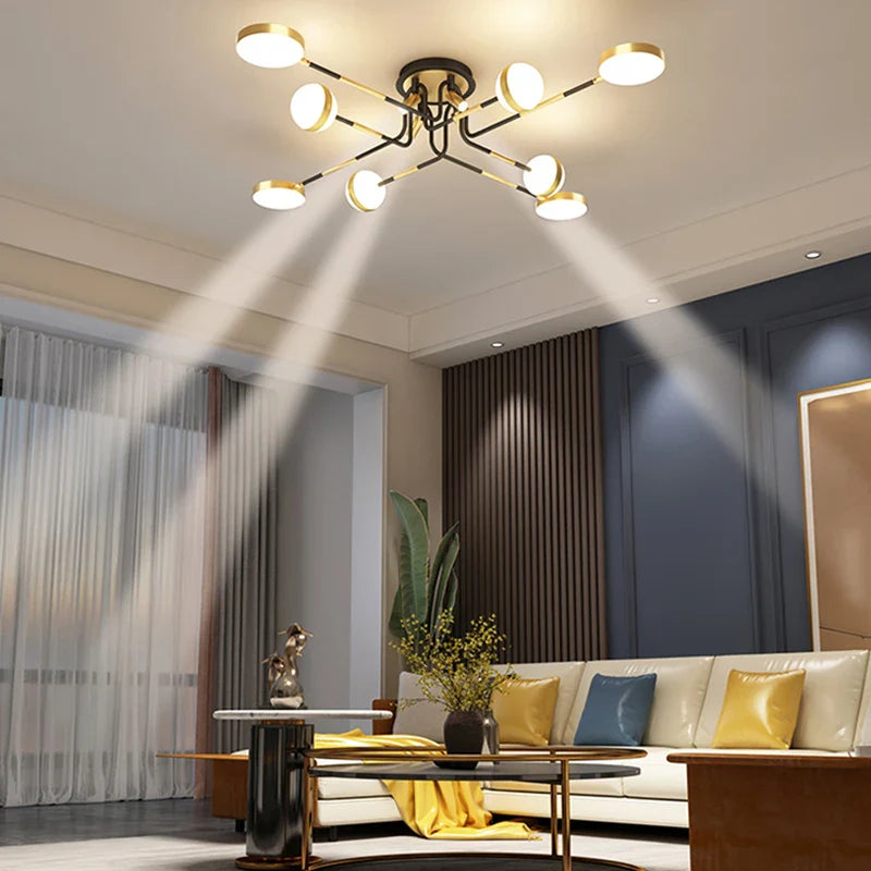 Lampadario LED essenziale e luminoso