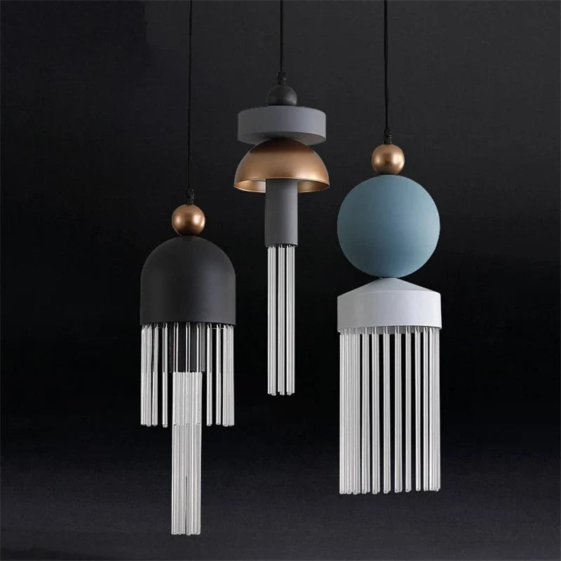 lampadario moderno creativo d'arte nordica per bar e ristorante