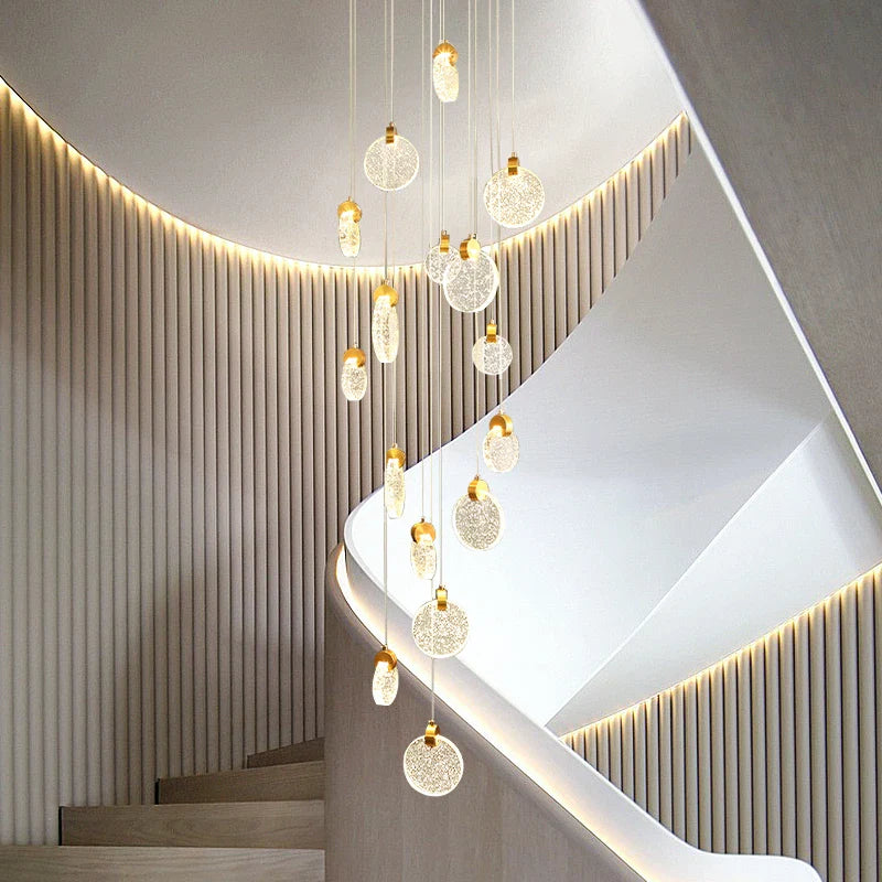 lampadario in cristallo design per interno moderno ed elegante