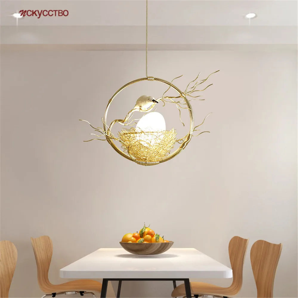 lampadario decorativo stile cottagecore con illuminazione led