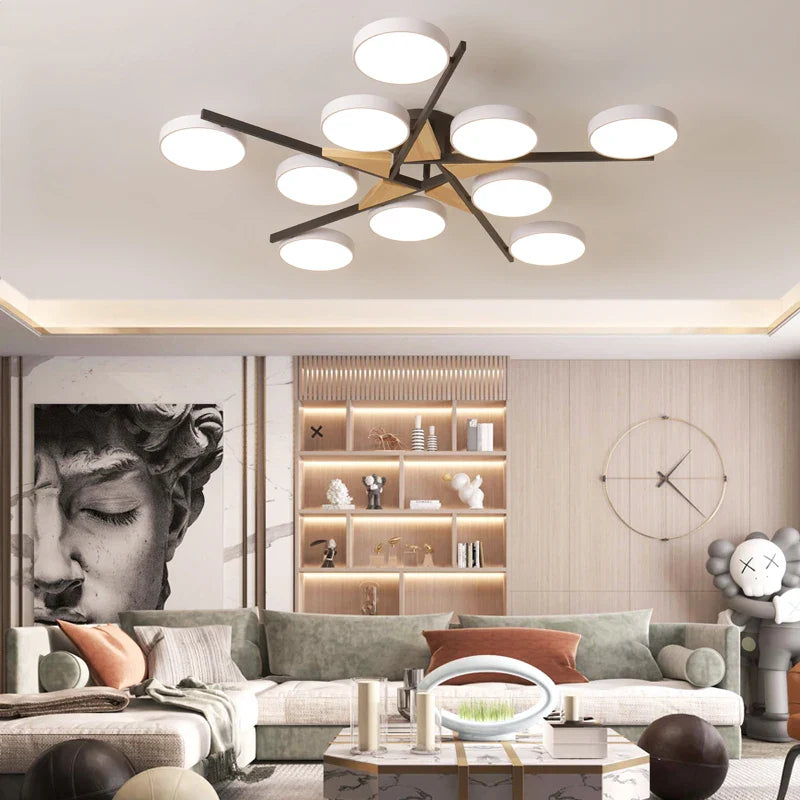 lampadario nordico moderno e creativo per ristorante e ufficio
