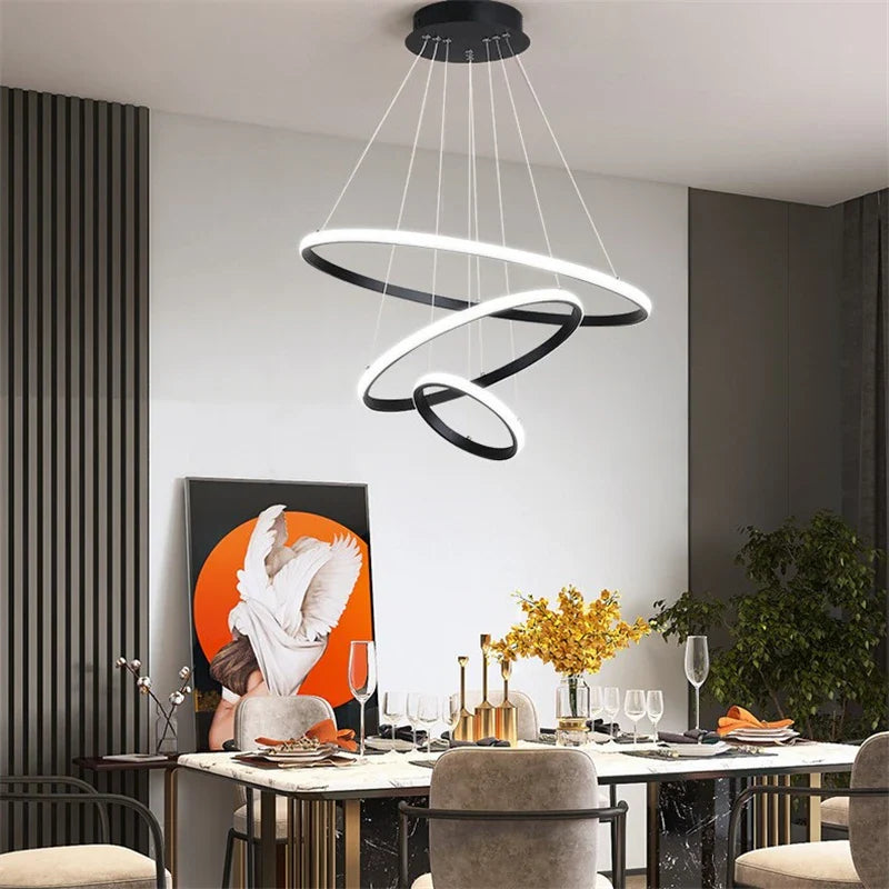 Lampadario LED minimalista moderno elegante