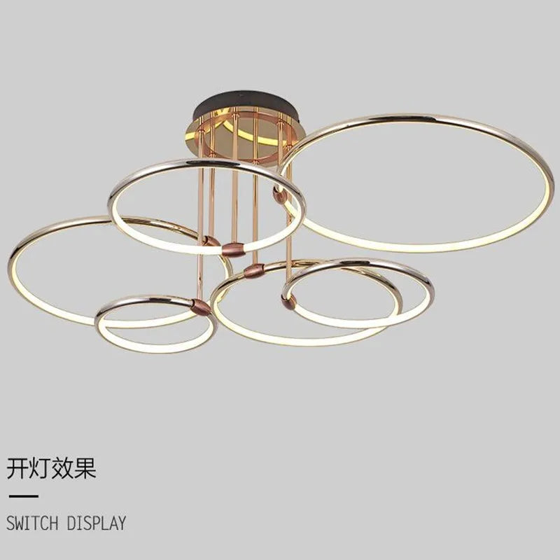 Lampadario rotondo contemporaneo minimalista elegante