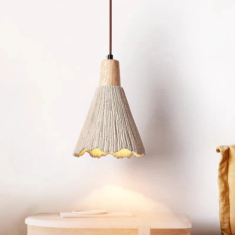 lampadario in cemento design retrò per soggiorno e ristorante