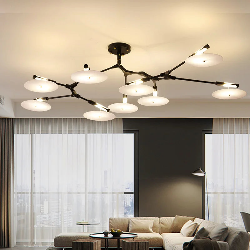 Lampadario molecolare design contemporaneo