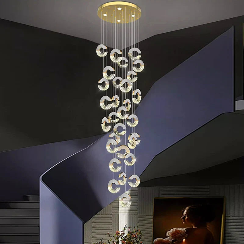 lampadario in cristallo decorazione casa moderna