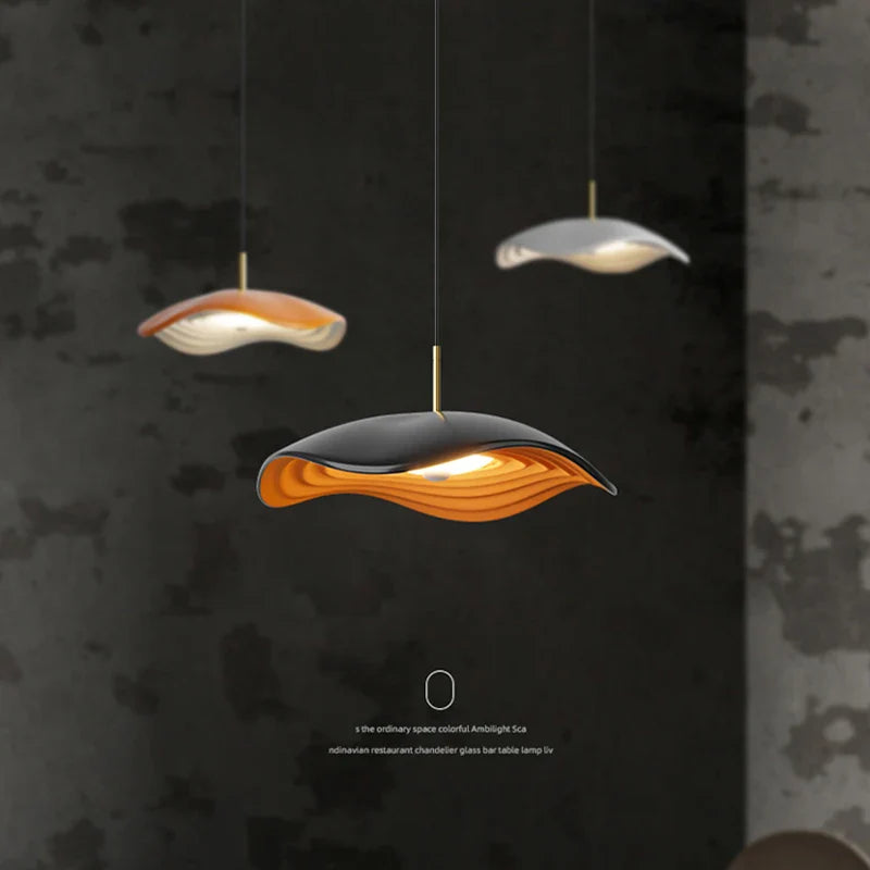 lampadario d'arte moderno minimalista wabi-sabi per bar creativo
