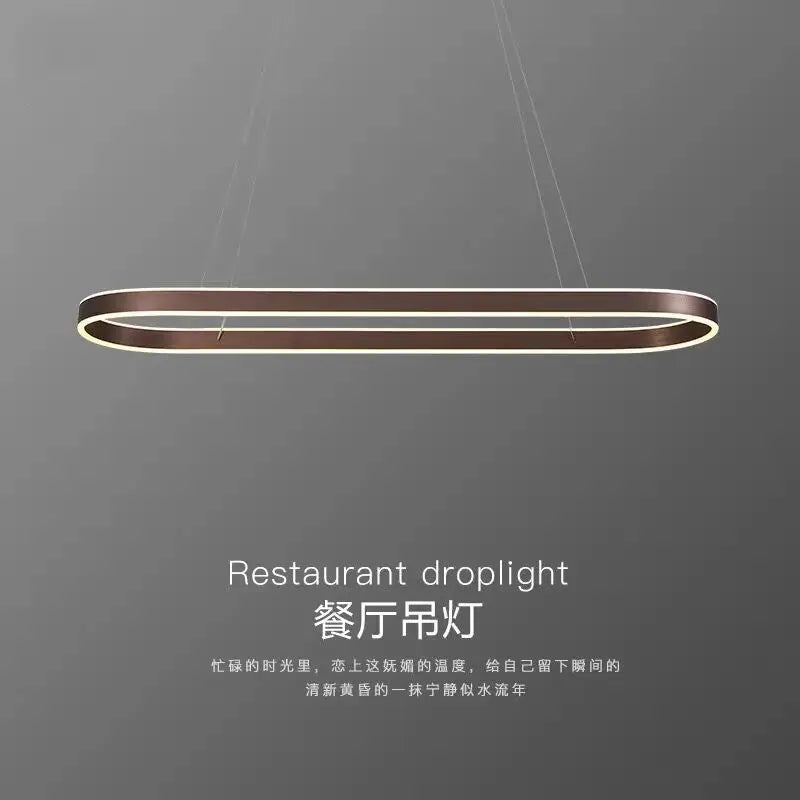 Elegante lampadario LED minimalista
