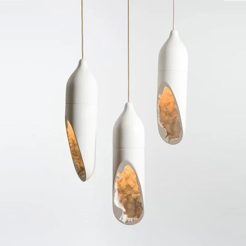 Wabi Sabi giapponese: pendente minimalista elegante