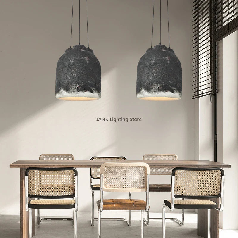 Lampadario design moderno wabi sabi luminoso